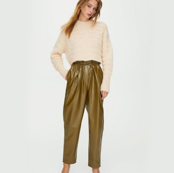 Aritzia Wilfred Green Jive Pants - Picture 2 of 5